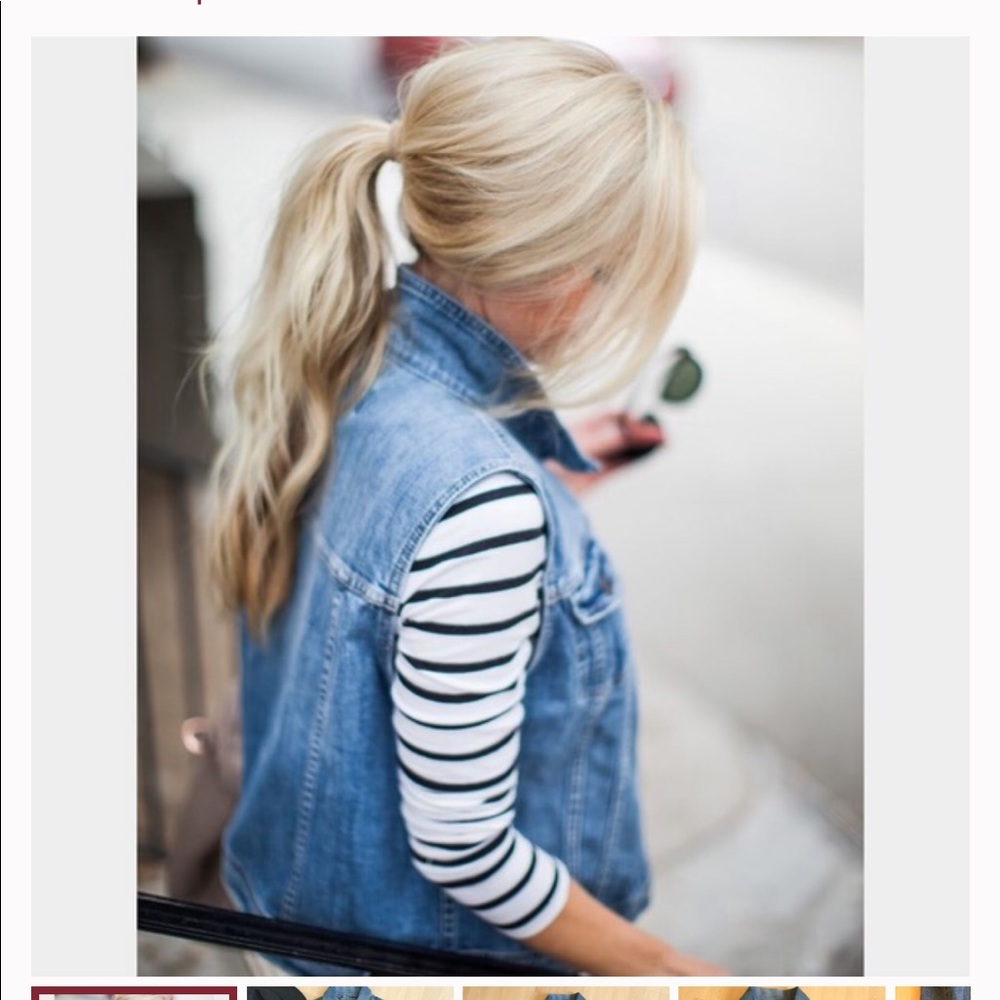 Denim vest NWT! Size small